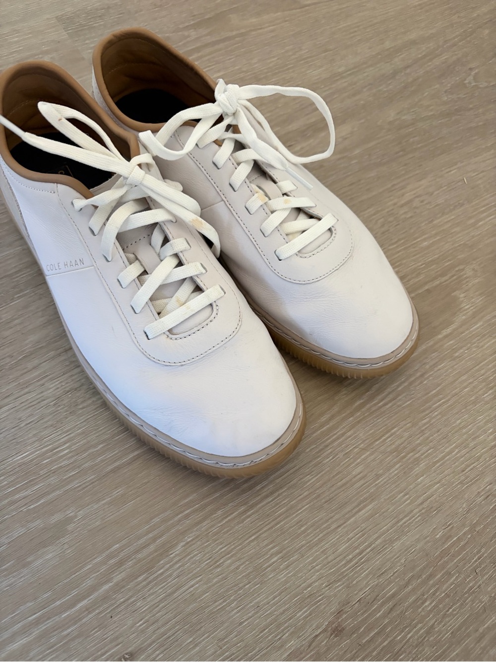 Cole Haan White Sneakers with Gum Soles